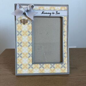 Mommy to Bee Yellow and Gray Photo Frame